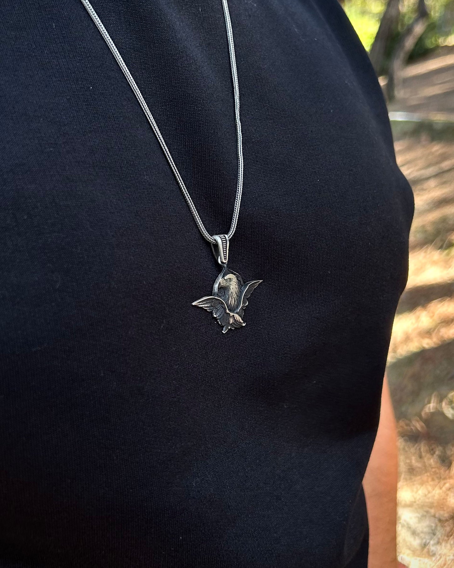 Antik Stil Kartal Kolye – 925 Ayar Gümüş