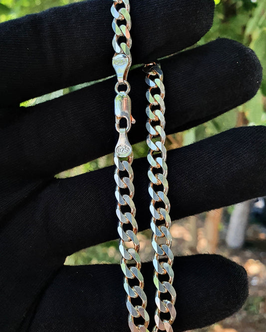Klasik Curb Zincir Bileklik – 925 Ayar Gümüş-Osiris Jewelry