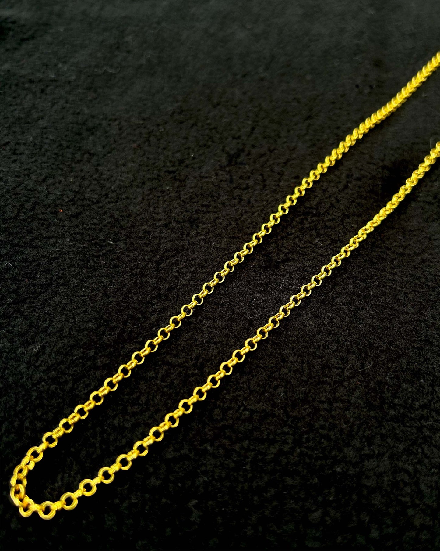 Altın Kaplama Minimalist Top Zincir – 925 Ayar Gümüş