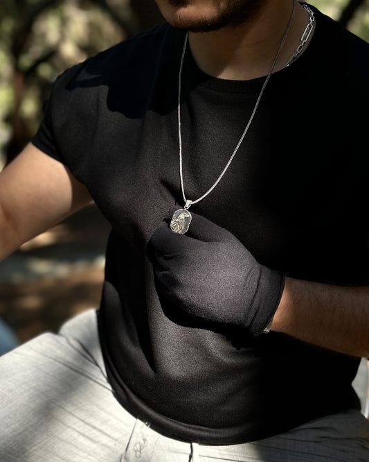 Antik Kartal Portre Kolye – 925 Ayar Gümüş-Osiris Jewelry