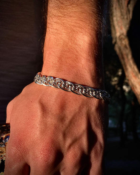 Kalın Ataç Zincir Bileklik - 925 Ayar Gümüş-Osiris Jewelry
