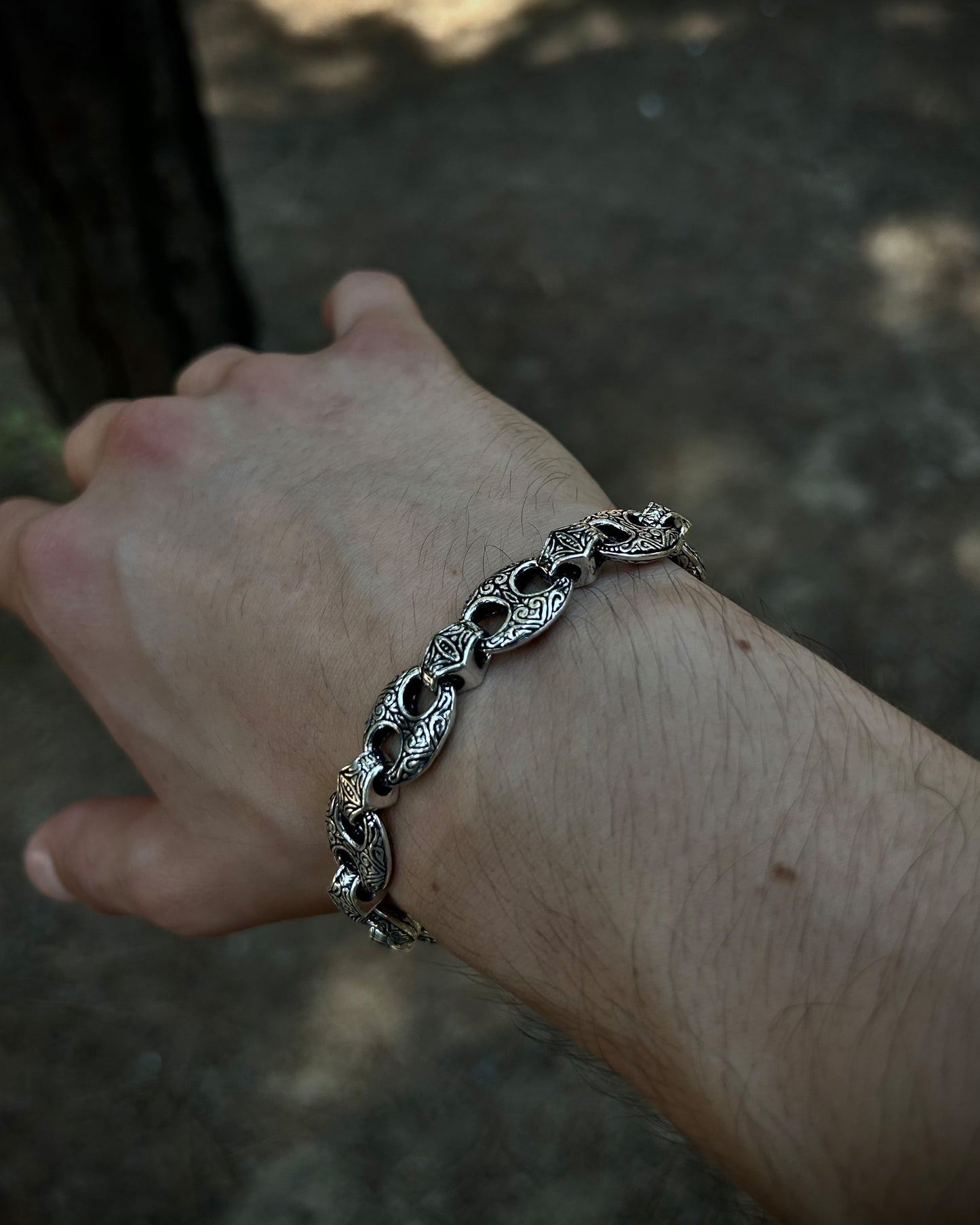Ağır Old School Zincir Bileklik – 925 Ayar Gümüş
