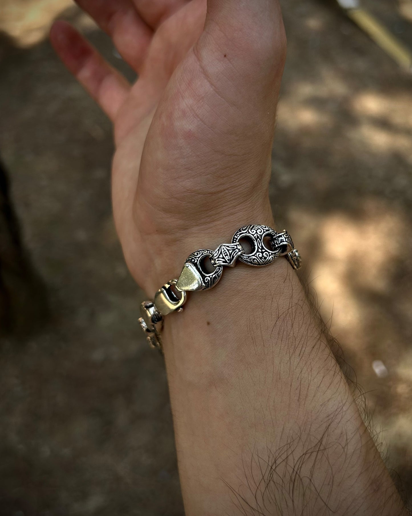 Ağır Old School Zincir Bileklik – 925 Ayar Gümüş