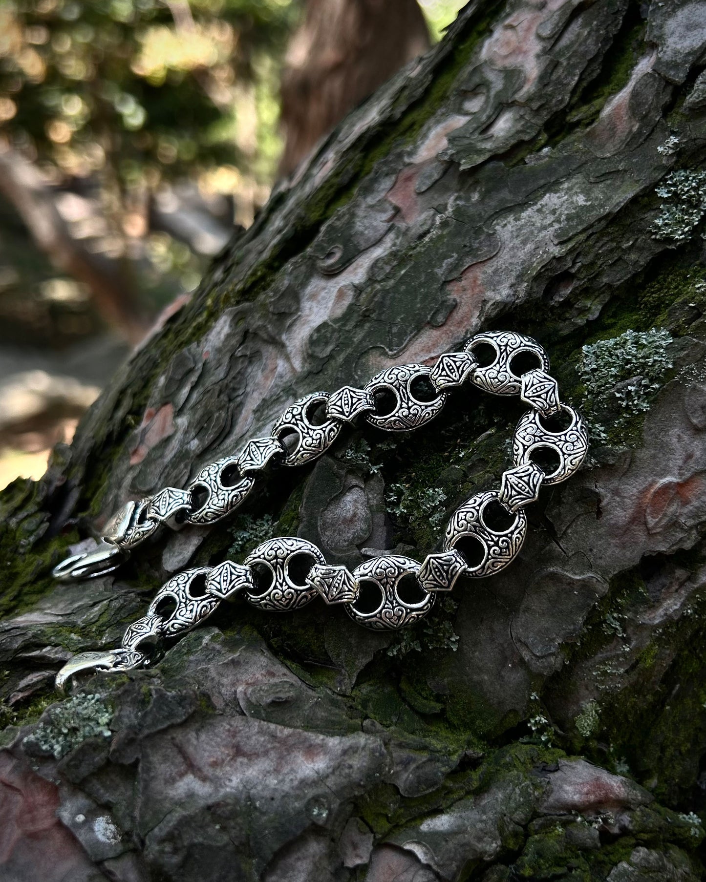 Ağır Old School Zincir Bileklik – 925 Ayar Gümüş