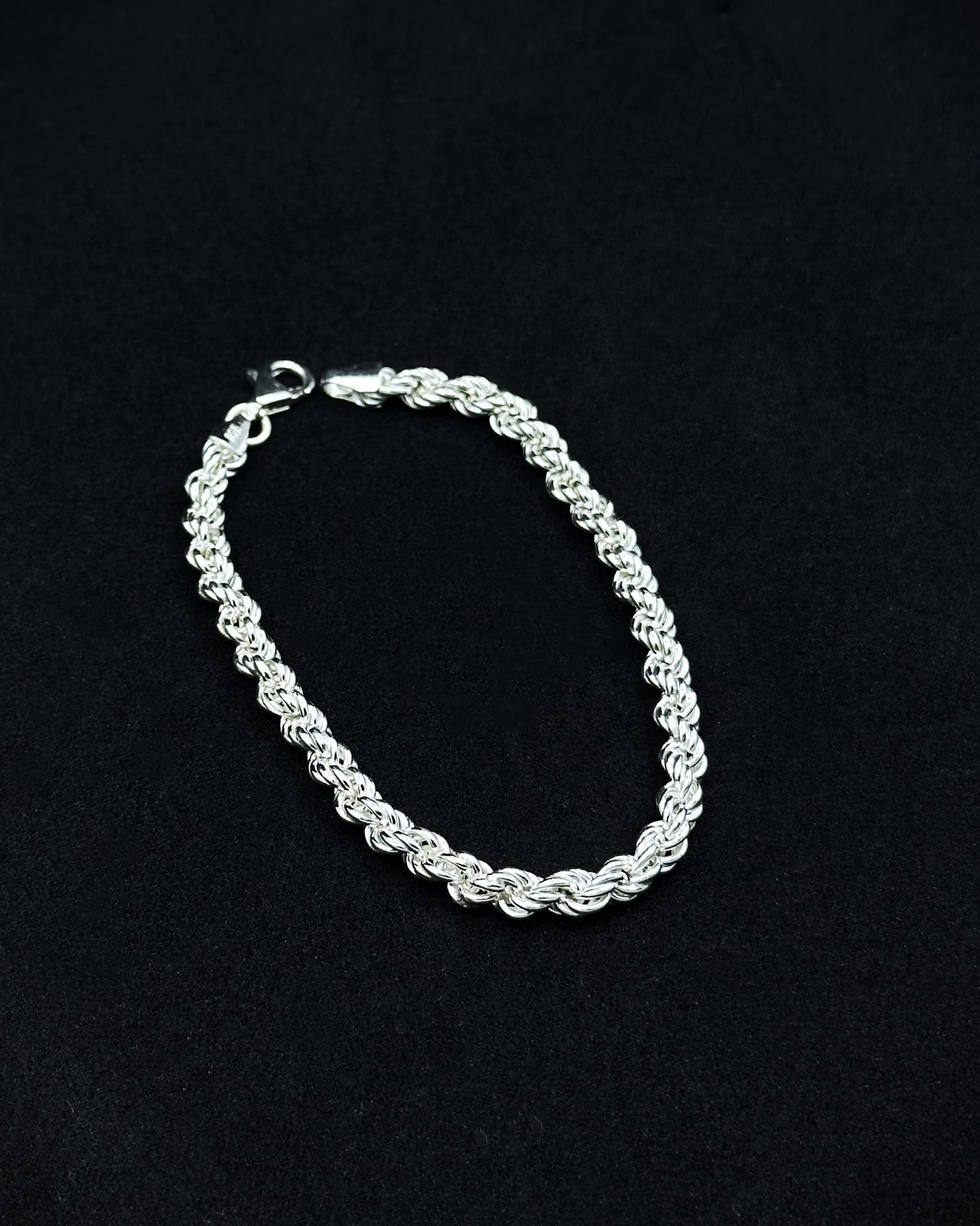 Halat Zincir Bileklik - 4,5mm 925 Ayar Gümüş
