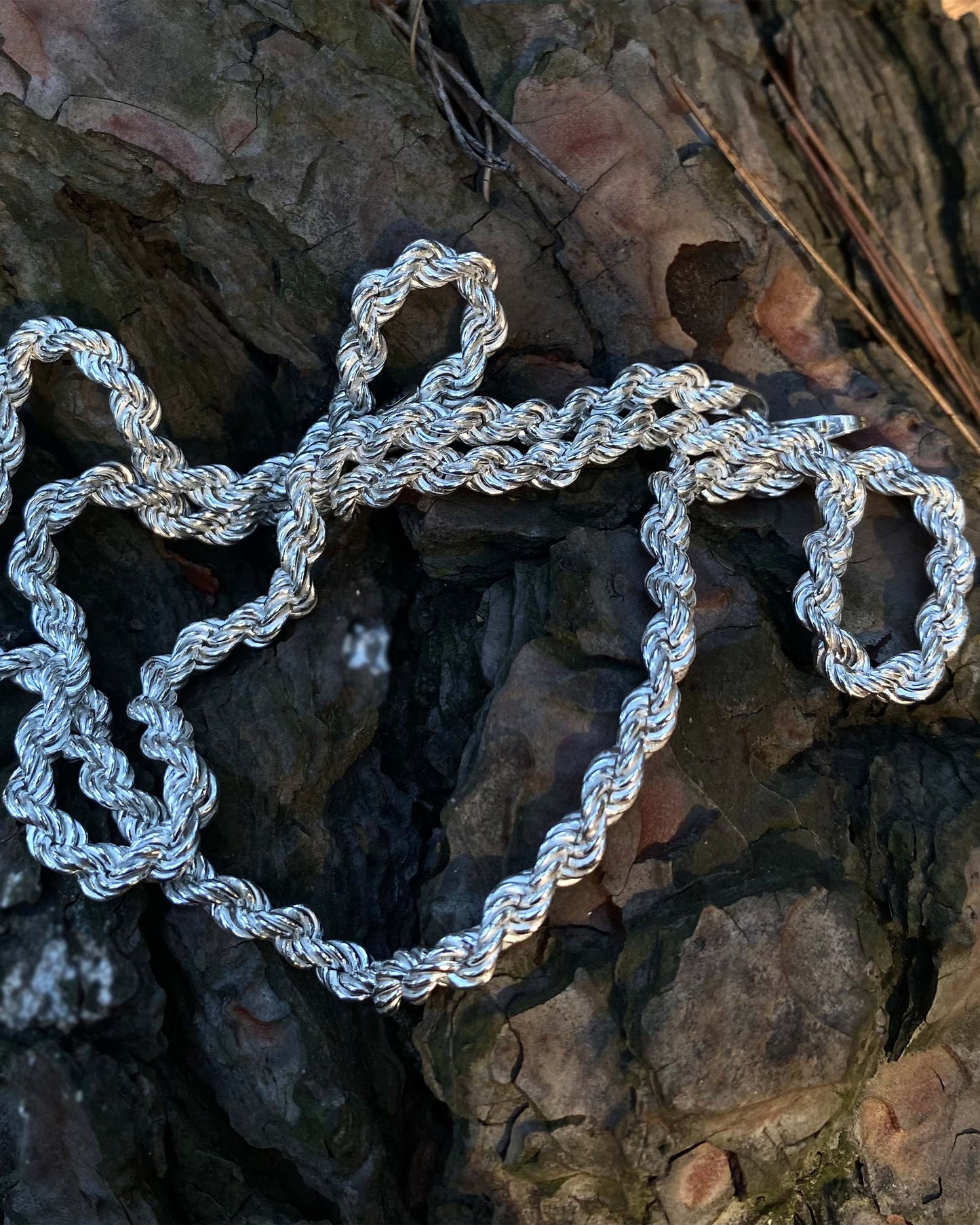 4.5mm Halat Zincir Kolye – 925 Ayar Gümüş