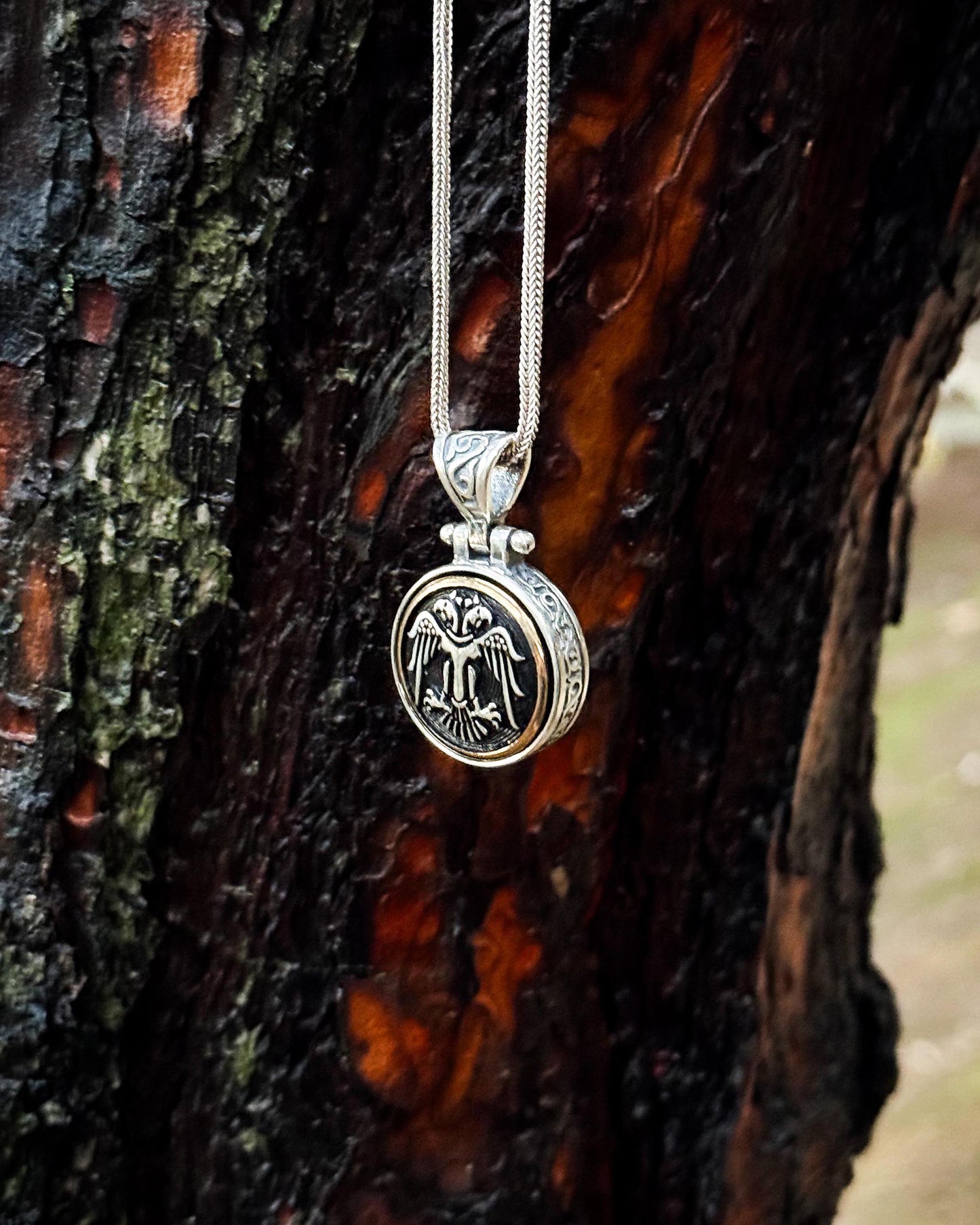 Selçuklu Kartalı Kolye (Döner Mekanizmalı) – 925 Ayar Gümüş