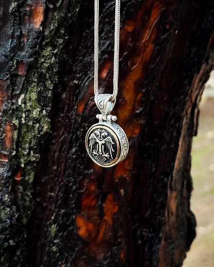 Selçuklu Kartalı Kolye (Döner Mekanizmalı) – 925 Ayar Gümüş