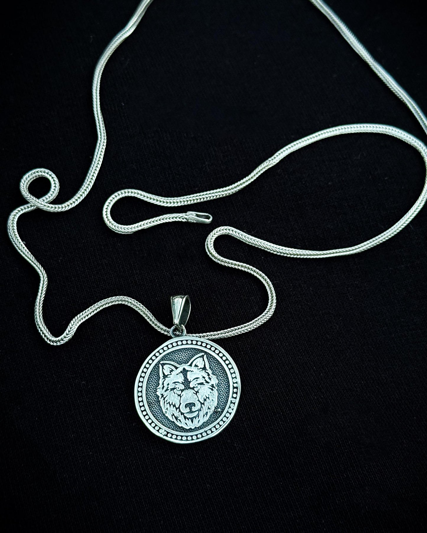 Bozkurt Madalyon Kolye - 925 Ayar Gümüş