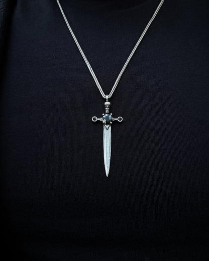 Medieval Dagger Pendant – 925 Sterling Silver
