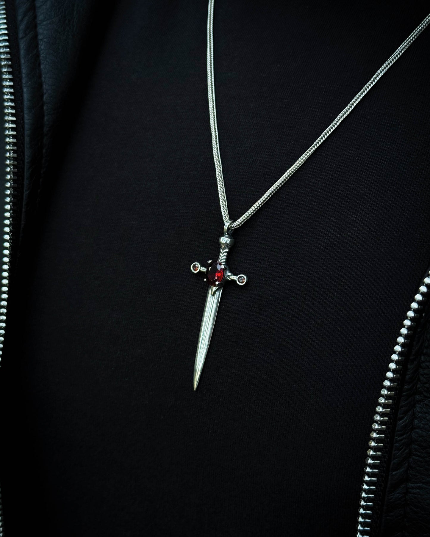 Medieval Dagger Pendant – 925 Sterling Silver