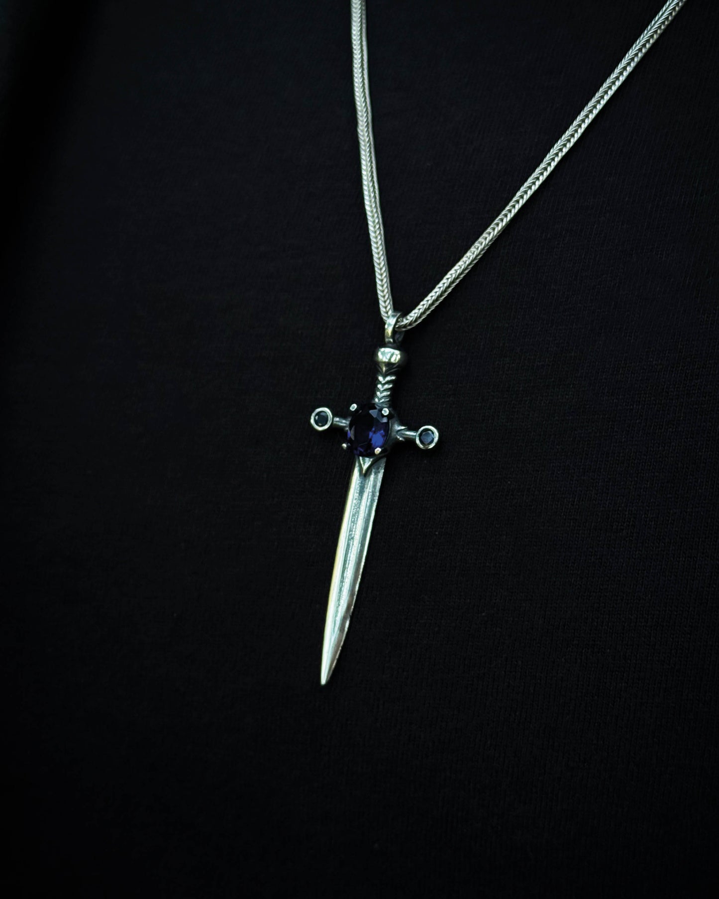Medieval Dagger Pendant – 925 Sterling Silver