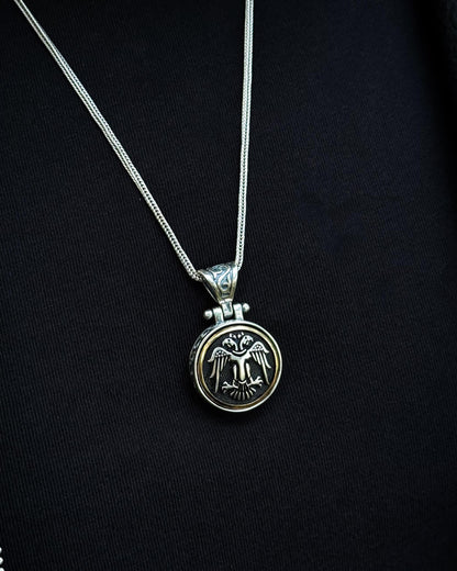 Selçuklu Kartalı Kolye (Döner Mekanizmalı) – 925 Ayar Gümüş