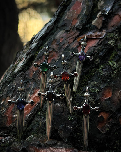 Medieval Dagger Pendant – 925 Sterling Silver