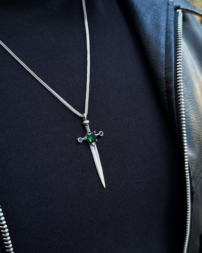 Medieval Dagger Pendant – 925 Sterling Silver