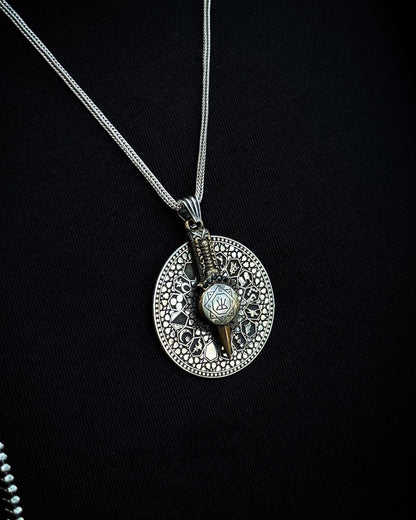 Collier à mécanisme rotatif avec les 12 signes du zodiaque – Argent sterling 925