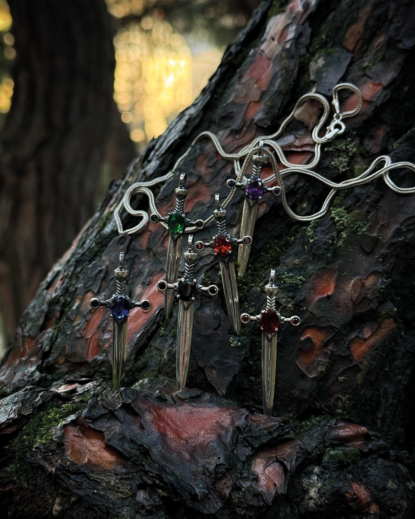 Medieval Dagger Pendant – 925 Sterling Silver