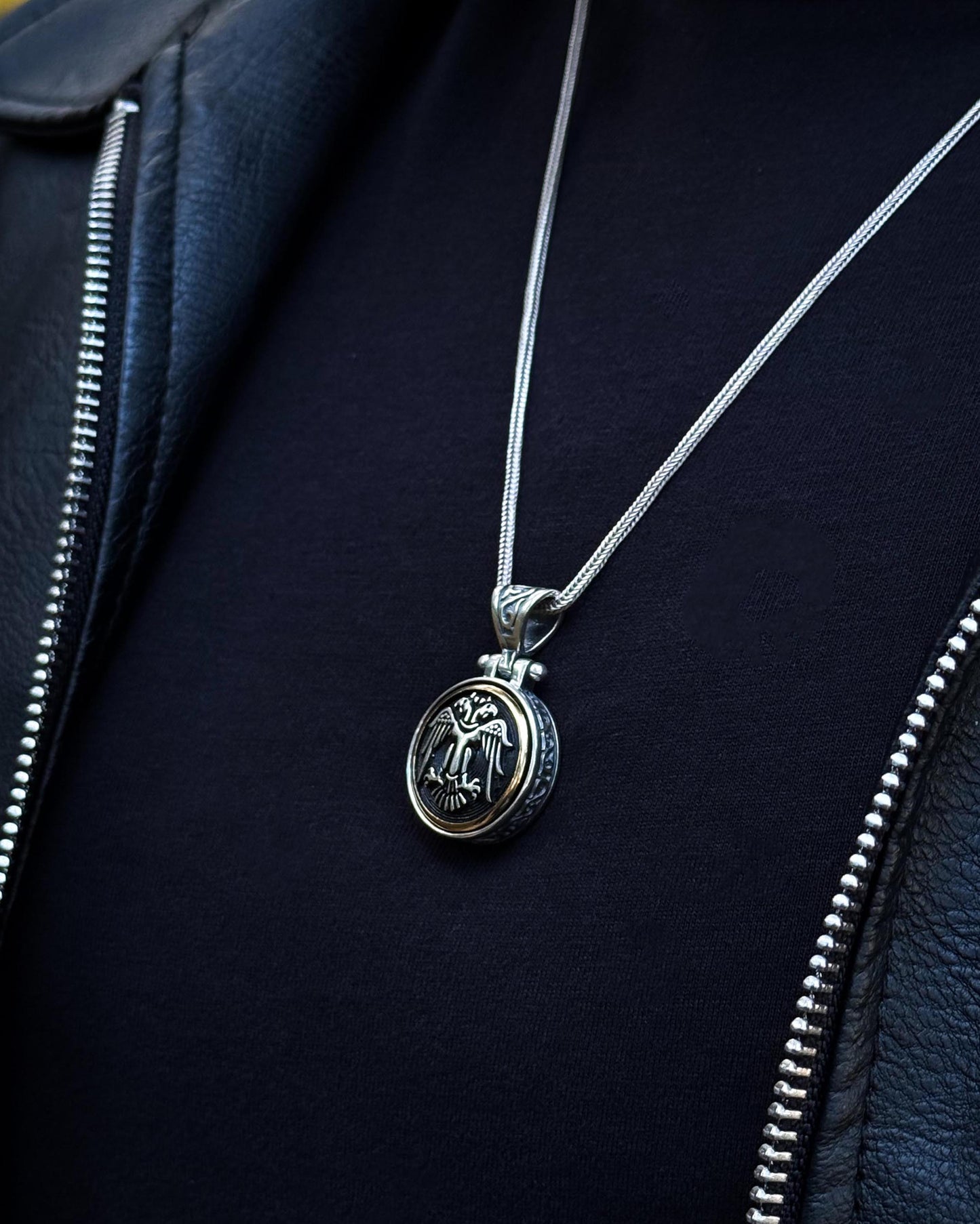 Selçuklu Kartalı Kolye (Döner Mekanizmalı) – 925 Ayar Gümüş