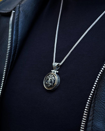 Selçuklu Kartalı Kolye (Döner Mekanizmalı) – 925 Ayar Gümüş