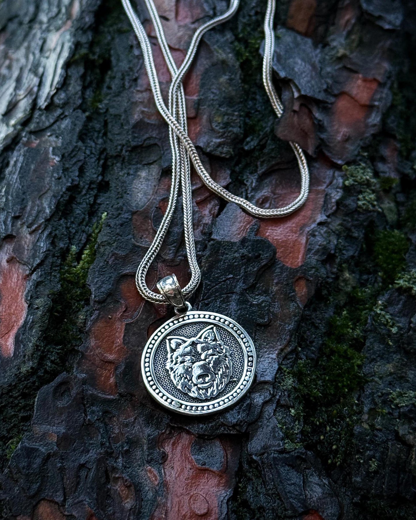 Bozkurt Madalyon Kolye - 925 Ayar Gümüş