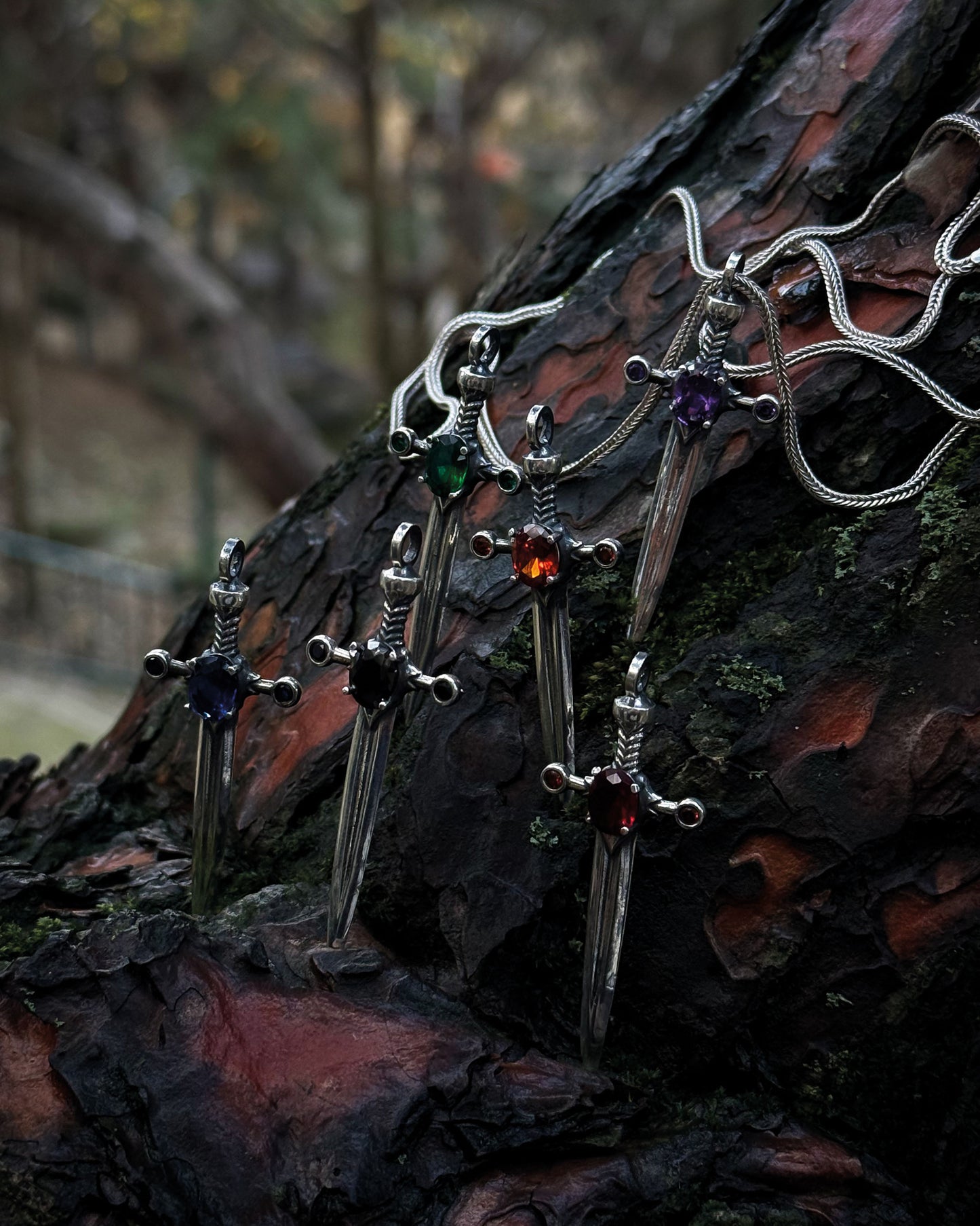 Medieval Dagger Pendant – 925 Sterling Silver