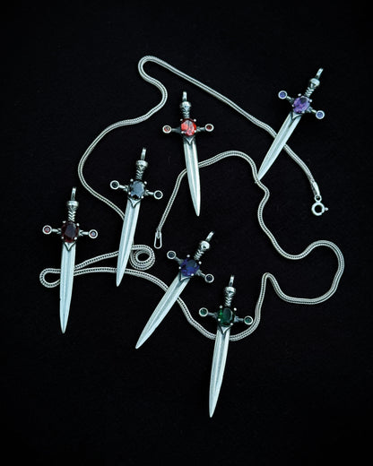 Medieval Dagger Pendant – 925 Sterling Silver