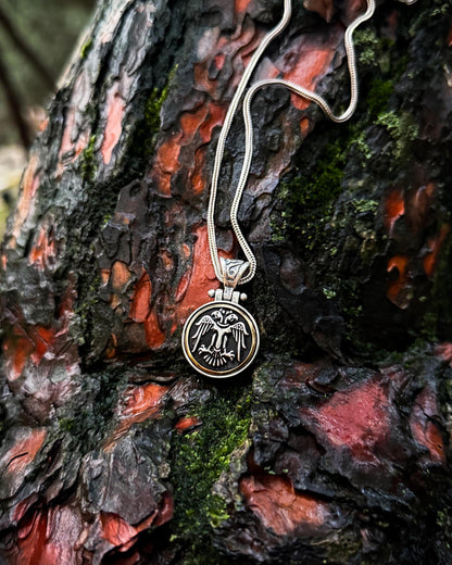 Selçuklu Kartalı Kolye (Döner Mekanizmalı) – 925 Ayar Gümüş