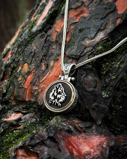 Türk Yazılı Bozkurt Kolye (Döner Mekanizmalı) – 925 Ayar Gümüş