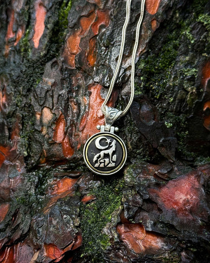 Ay Yıldız ve Bozkurt Kolye (Döner Mekanizmalı) – 925 Ayar Gümüş