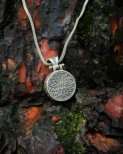 Türk Yazılı Bozkurt Kolye (Döner Mekanizmalı) – 925 Ayar Gümüş