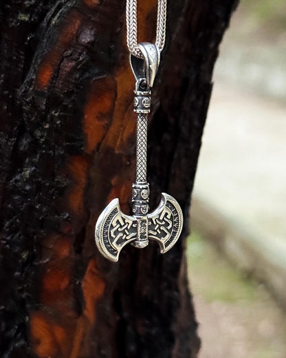 Battle Axe Pendant – 925 Sterling Silver