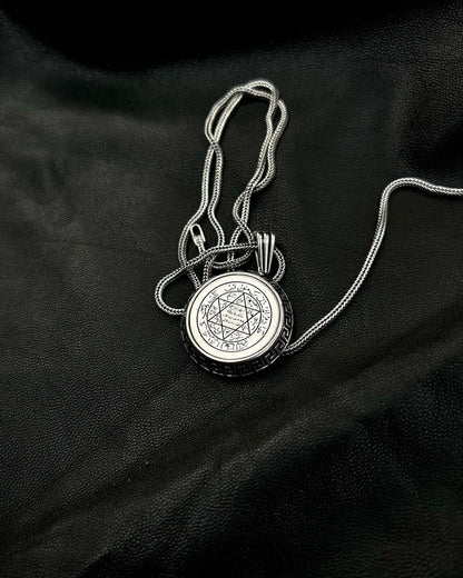 Yuvarlak Süleyman Mührü Kolye – 925 Ayar Gümüş-Kolye-Osiris Jewelry