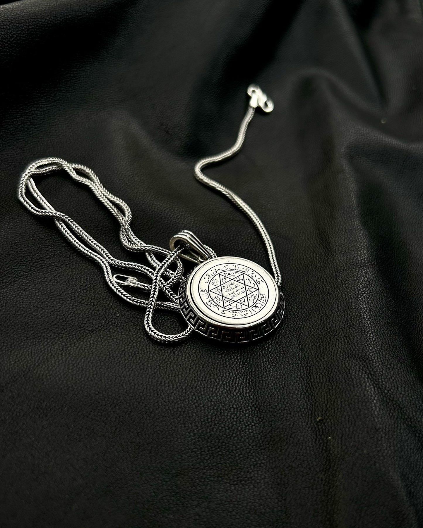 Yuvarlak Süleyman Mührü Kolye – 925 Ayar Gümüş-Kolye-Osiris Jewelry