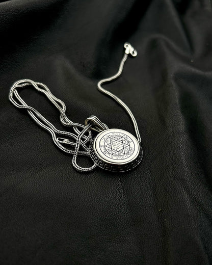 Yuvarlak Süleyman Mührü Kolye – 925 Ayar Gümüş-Kolye-Osiris Jewelry