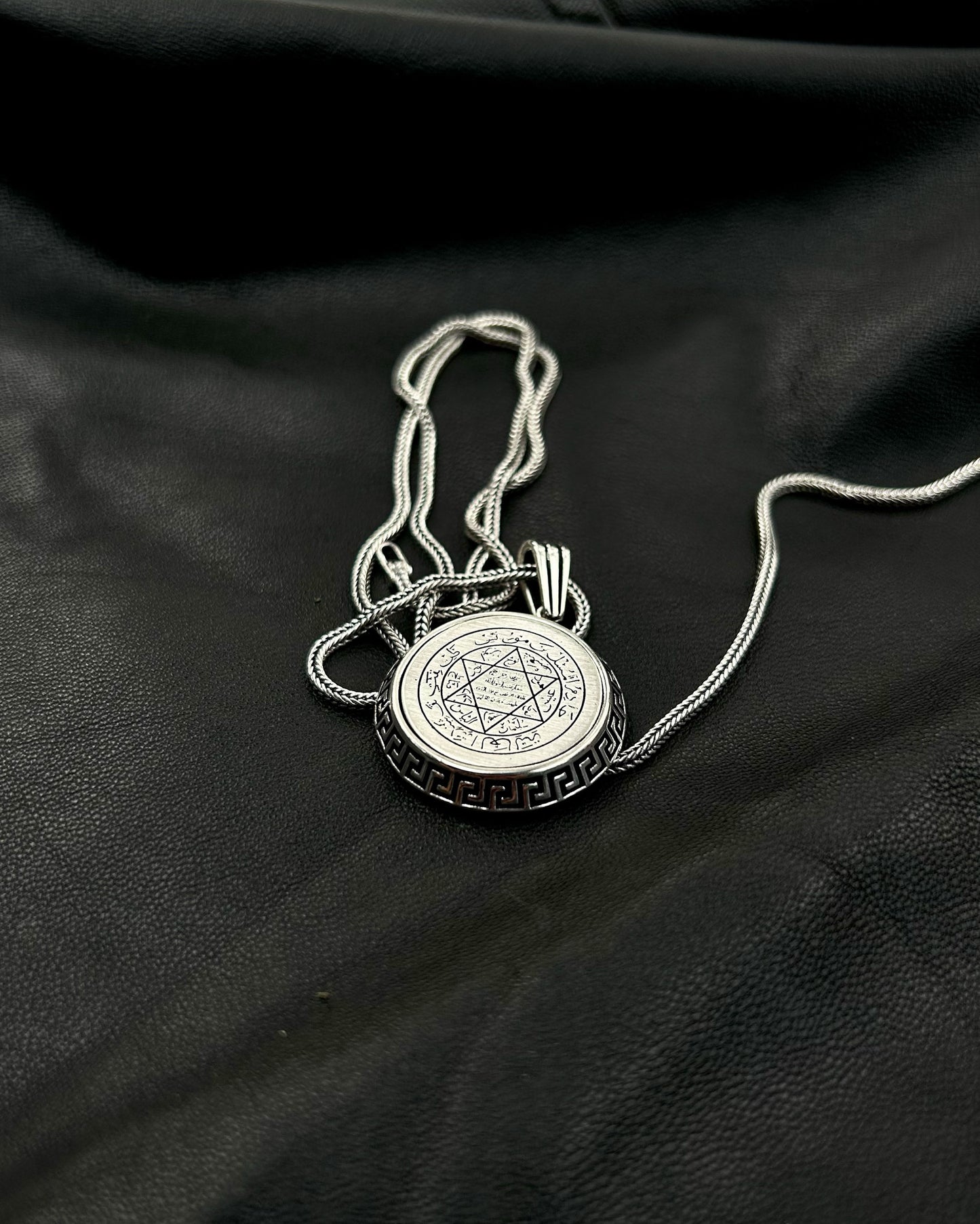 Yuvarlak Süleyman Mührü Kolye – 925 Ayar Gümüş-Kolye-Osiris Jewelry