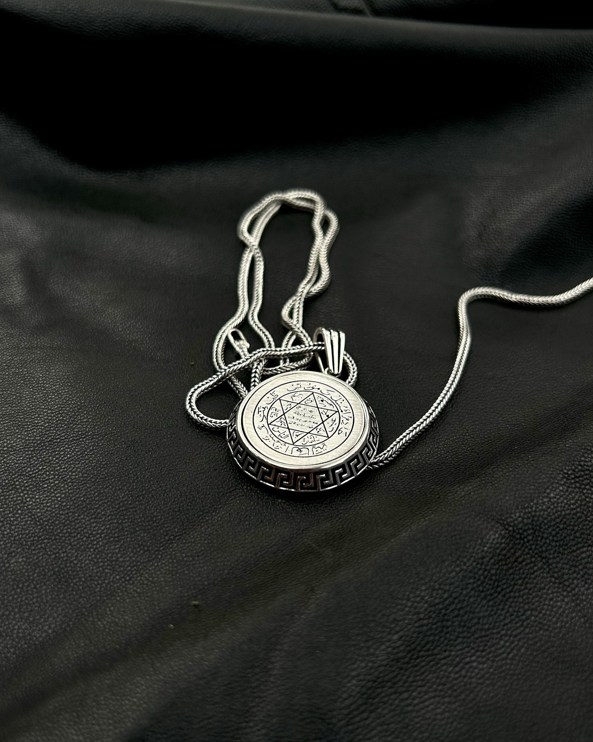 Yuvarlak Süleyman Mührü Kolye – 925 Ayar Gümüş-Kolye-Osiris Jewelry