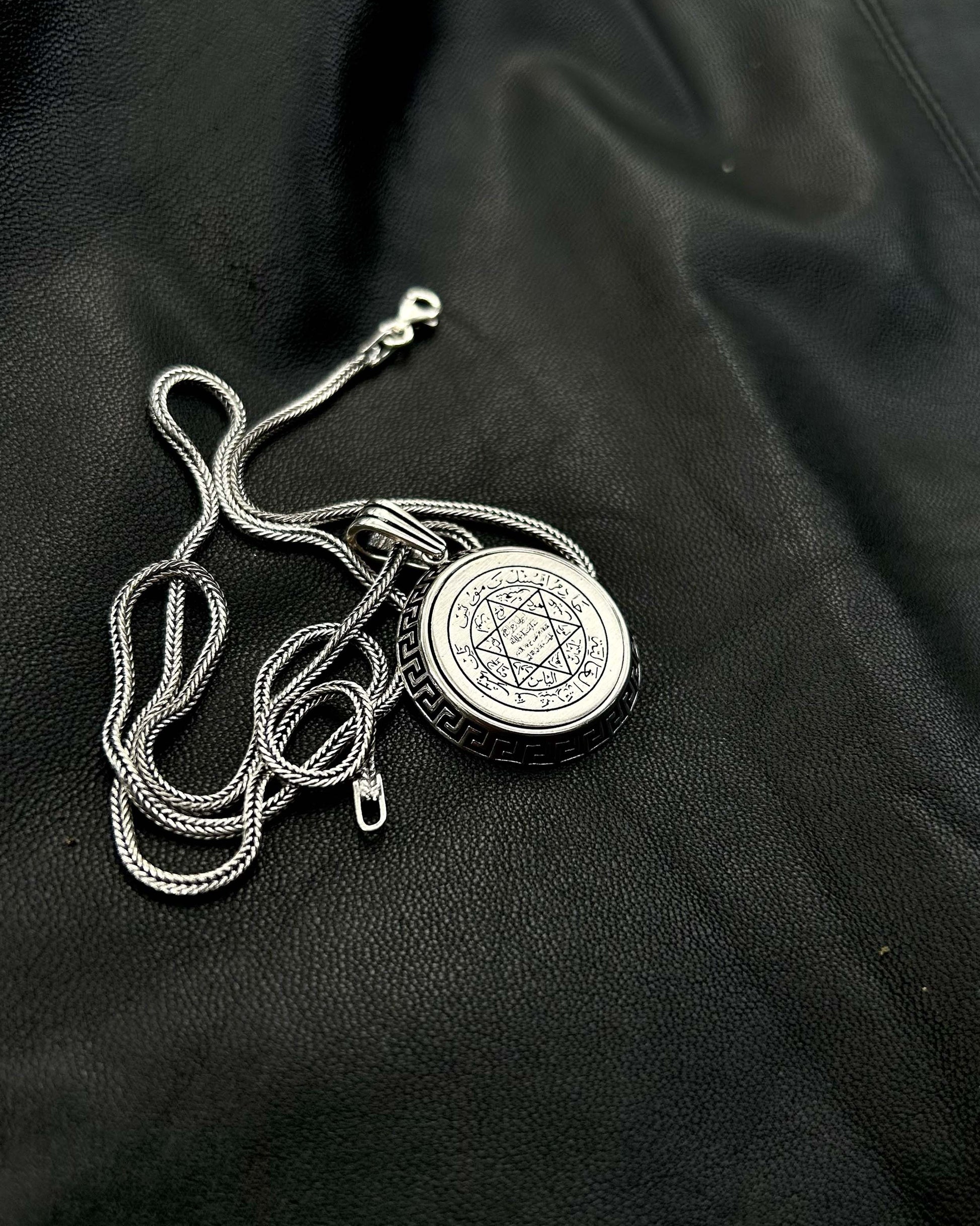 Yuvarlak Süleyman Mührü Kolye – 925 Ayar Gümüş-Kolye-Osiris Jewelry