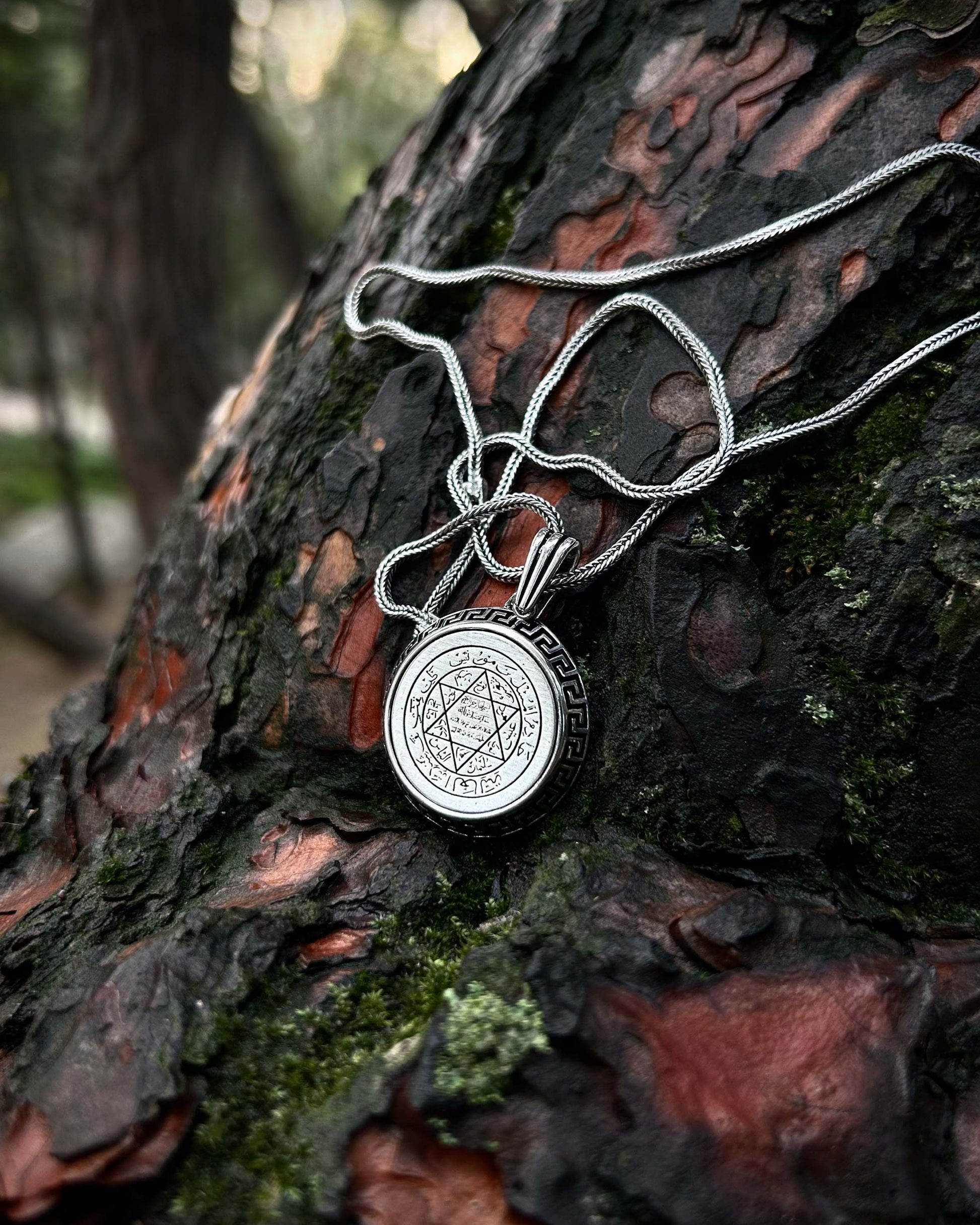 Yuvarlak Süleyman Mührü Kolye – 925 Ayar Gümüş-Kolye-Osiris Jewelry