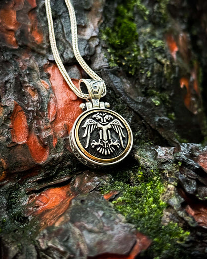 Selçuklu Kartalı Kolye (Döner Mekanizmalı) – 925 Ayar Gümüş