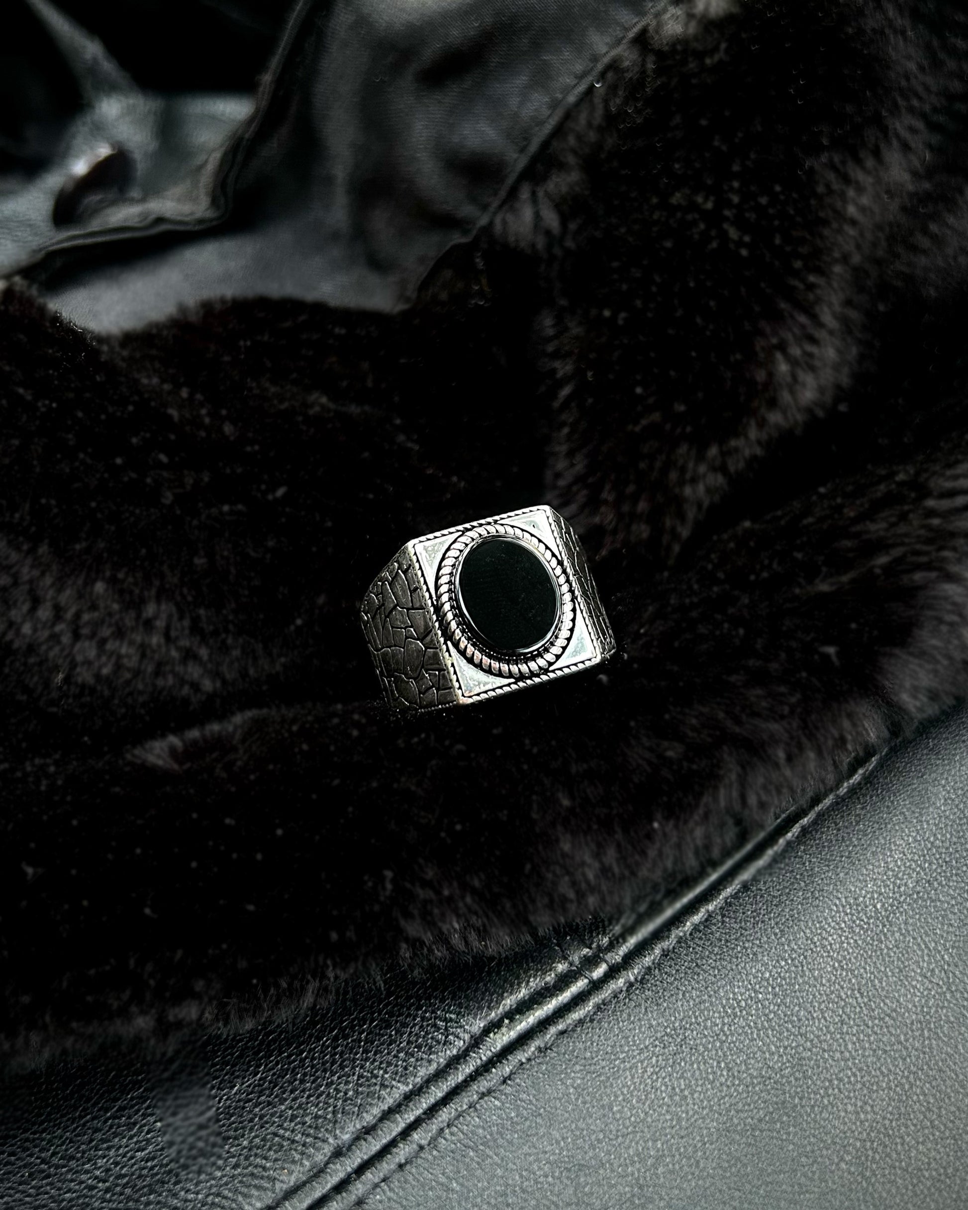 Siyah Onyx Yüzük – 925 Ayar Gümüş-Yüzük-Osiris Jewelry