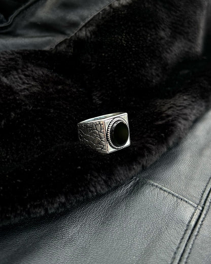 Siyah Onyx Yüzük – 925 Ayar Gümüş-Yüzük-Osiris Jewelry