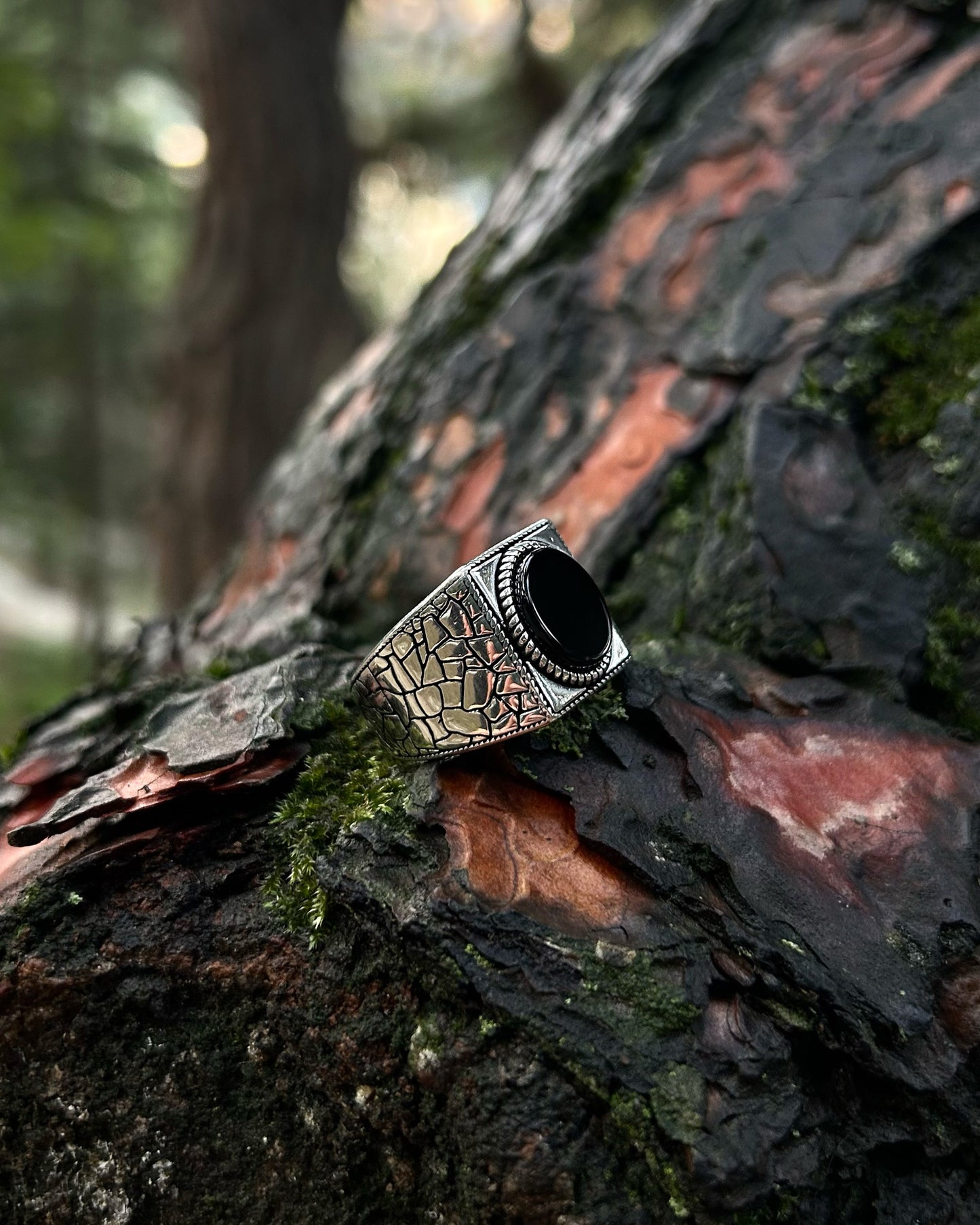 Siyah Onyx Yüzük – 925 Ayar Gümüş-Yüzük-Osiris Jewelry