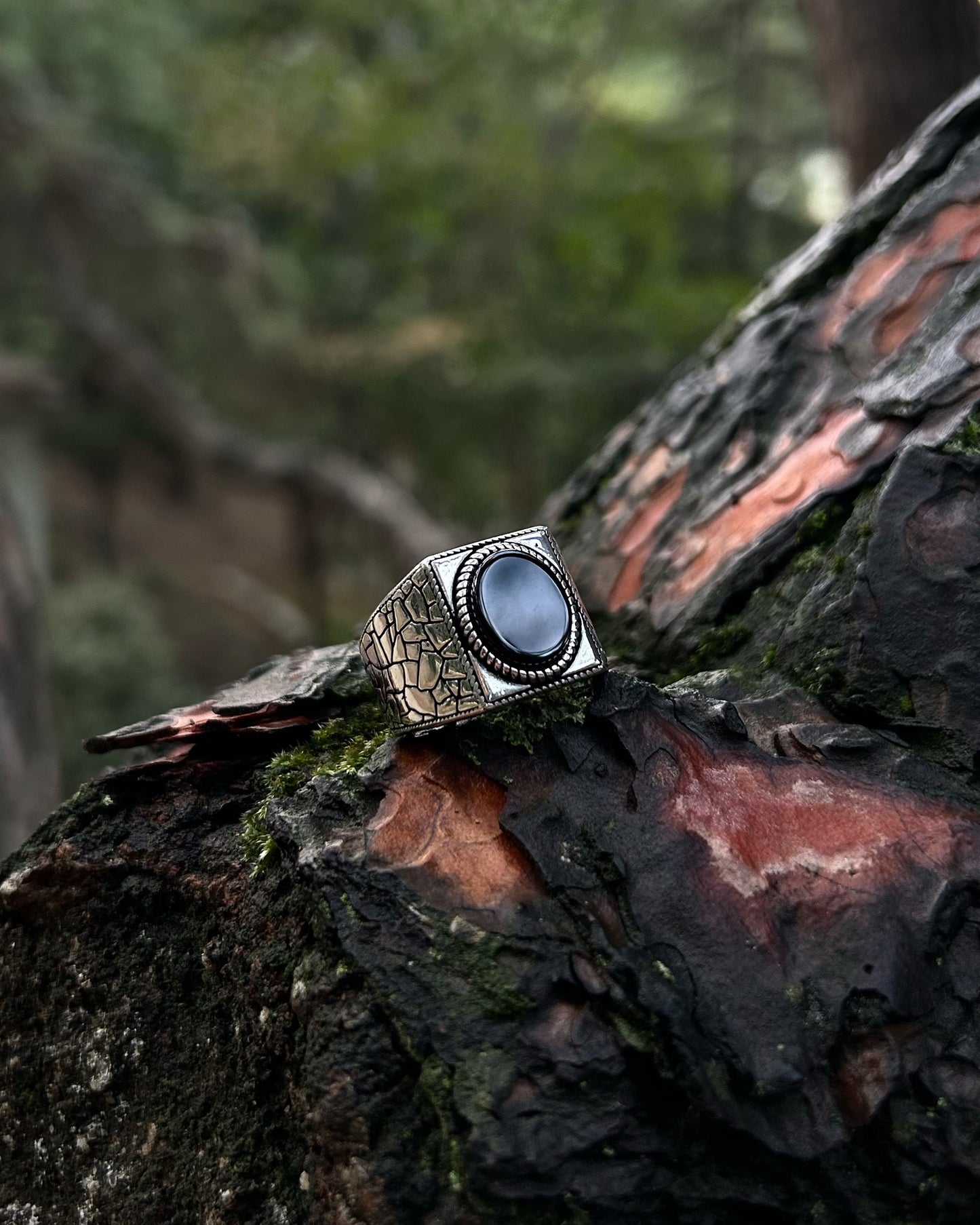 Siyah Onyx Yüzük – 925 Ayar Gümüş-Yüzük-Osiris Jewelry