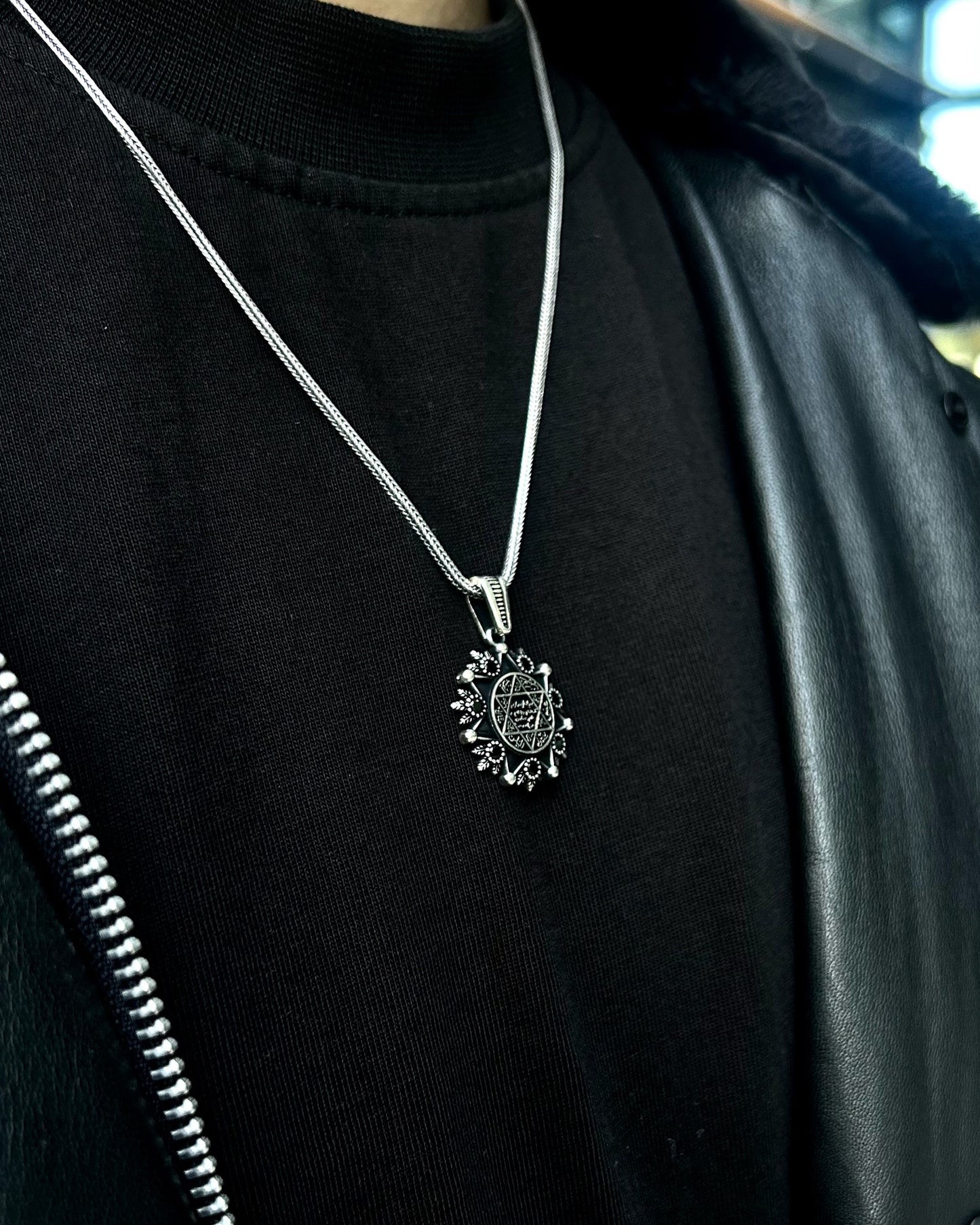 Süleyman Mührü Yıldız Kolye – 925 Ayar Gümüş