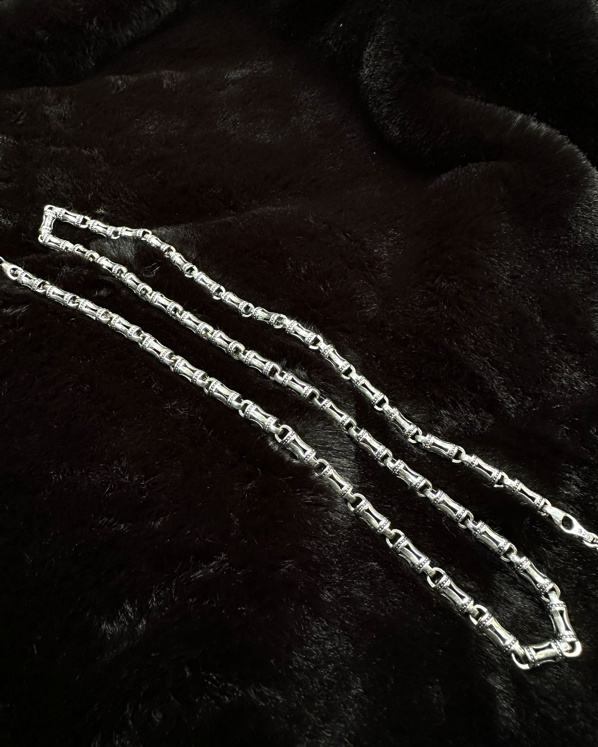 Kemik Zincir Kolye – 925 Ayar Gümüş-Osiris Jewelry