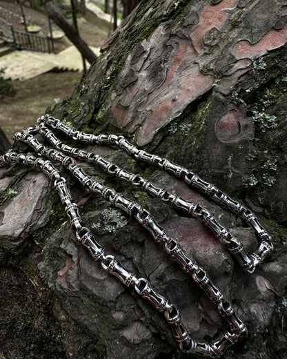 Kemik Zincir Kolye – 925 Ayar Gümüş-Osiris Jewelry