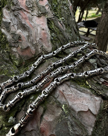 Kemik Zincir Kolye – 925 Ayar Gümüş-Osiris Jewelry