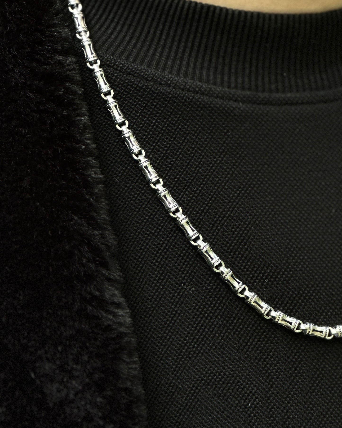 Kemik Zincir Kolye – 925 Ayar Gümüş-Osiris Jewelry