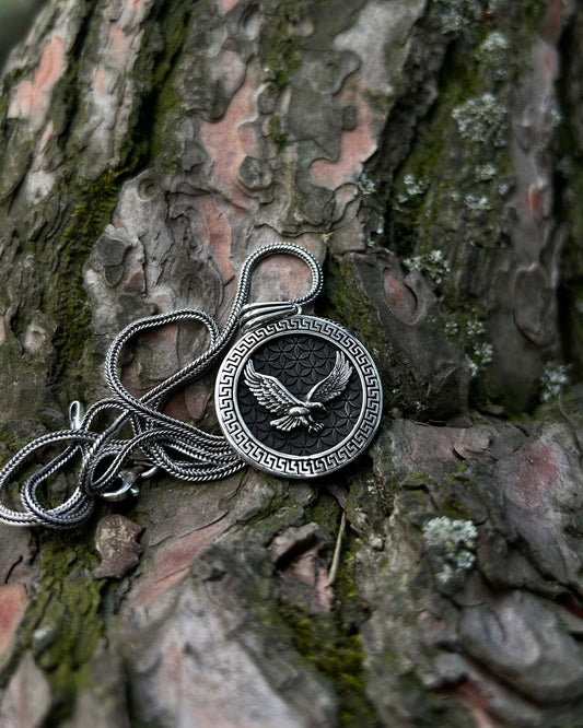 Kartal Madalyon Kolye – 925 Ayar Gümüş-Osiris Jewelry