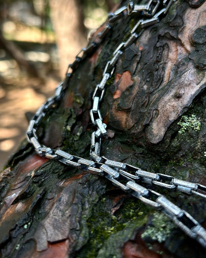 El İşlemeli Zincir Kolye - 925 Ayar Gümüş-Osiris Jewelry